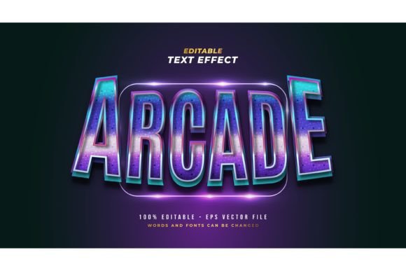 Arcade Text: Unlocking Nostalgic Design with Editable Effects