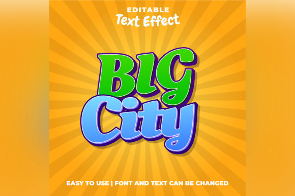 Big City Editable Game Logo Text Effect for Modern Designs