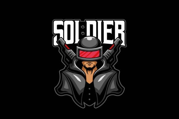 Black Soldier E-sports Game Logo: A Bold Identity for Competitive Teams