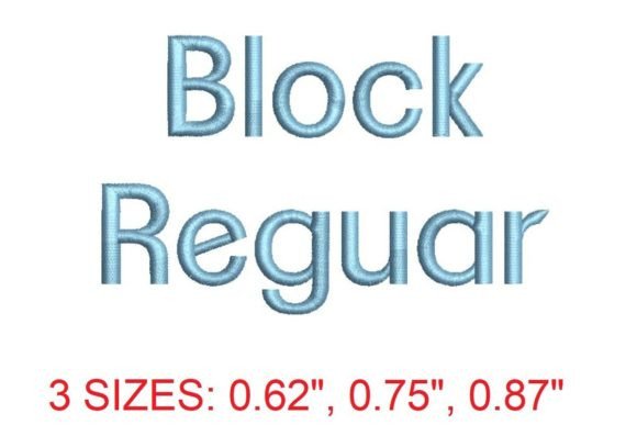 Block Regular: The Clean Embroidery Font for Modern Creators