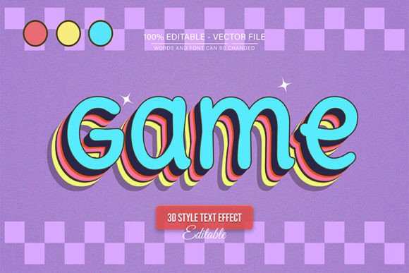Bring Nostalgia to Life with Groovy Blue Game Old Retro Text Effect