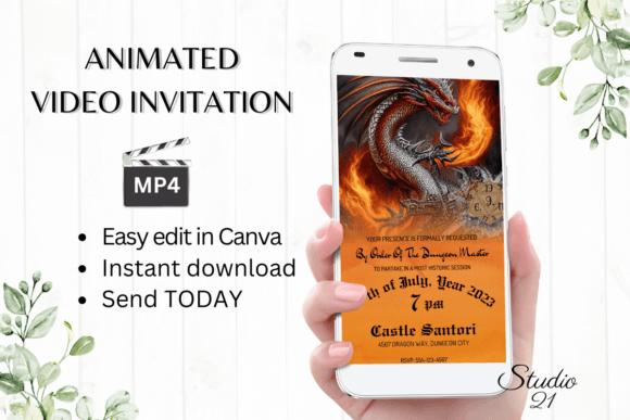 Bring Your Fantasy World to Life with Animated D&D Invitations