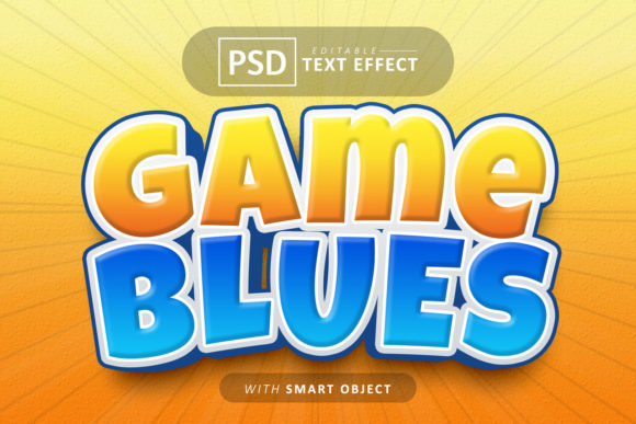 Game Blues Cartoon Style Text Effect: A Designer's Secret Weapon