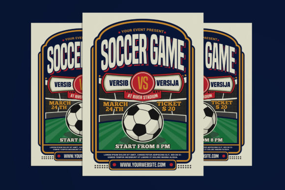 Game Day Ready: Soccer Flyer PSD for Print & Digital
