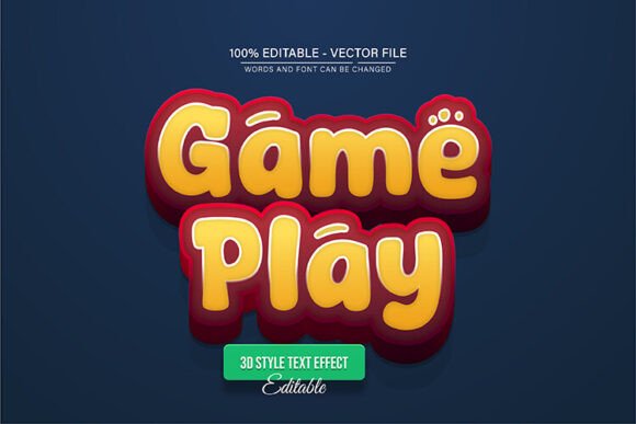 Make Your Text Pop: The Game Play Cartoon 3D Effect