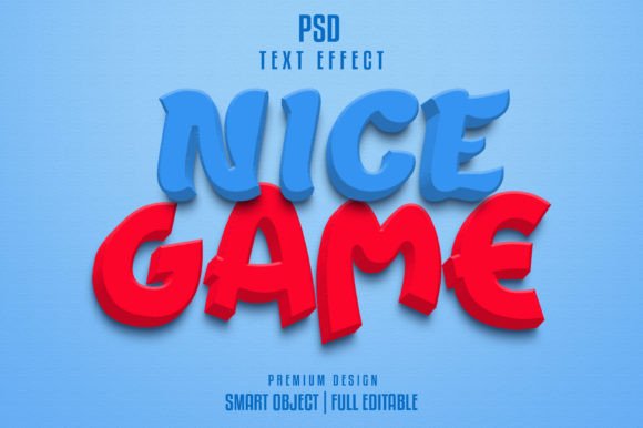 NIce Game 3d Text Effect: Bold, Editable, and Ready to Use