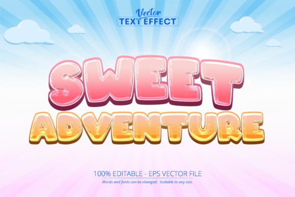 Playful and Eye-Catching: Sweet Text Effect, Editable Game Cartoon Style