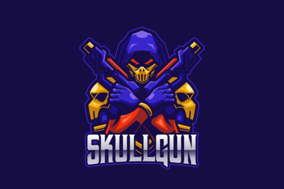 Skullgun E-sports Game Logo: A Bold Identity for Digital Battlegrounds