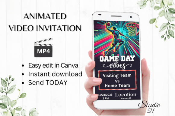 Slam Dunk Your Party Plans with a Digital Basketball Invite