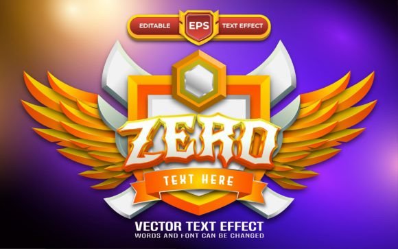 Zero Game Logo: Achieve Dynamic Text Effects Instantly